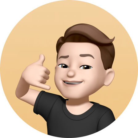 Memoji of Sasha Ward with a call me hand sign, smiling.